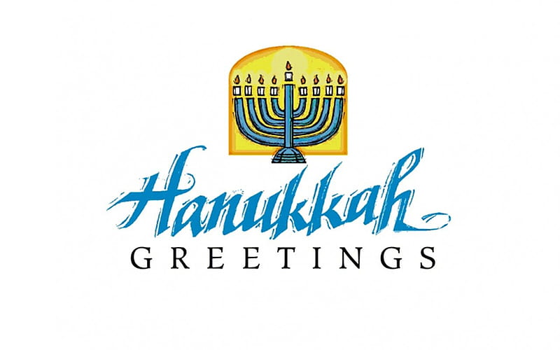 Hanukkah 1, art, christmas, holiday, december, illustration, artwork, hanukkah, jesus, menorah, savior, wide screen, occasion, HD wallpaper