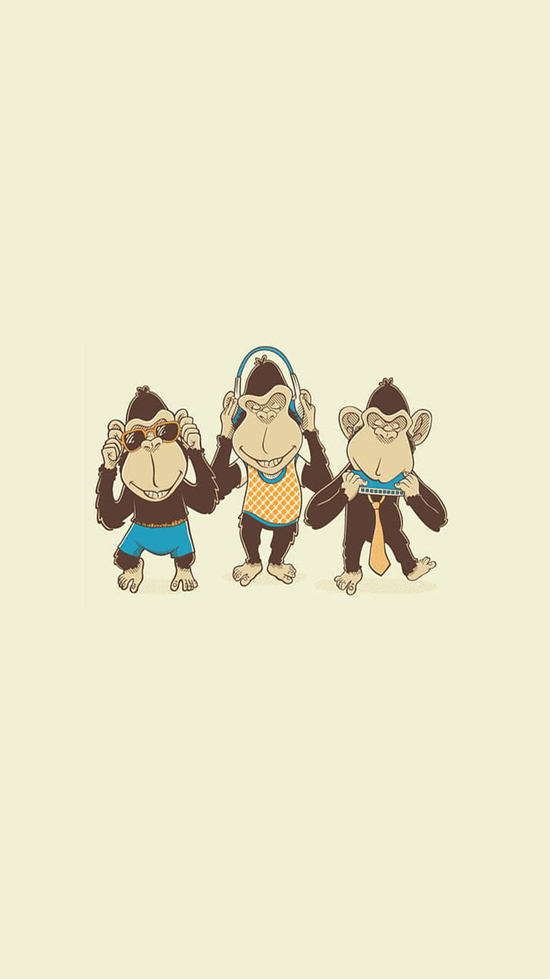 Monkeys, cute, HD phone wallpaper