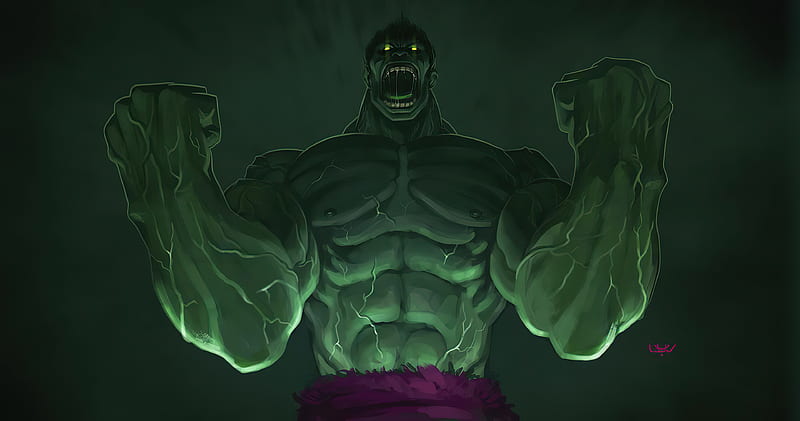 Hulk Monster , hulk, superheroes, artist, artwork, digital-art, HD wallpaper