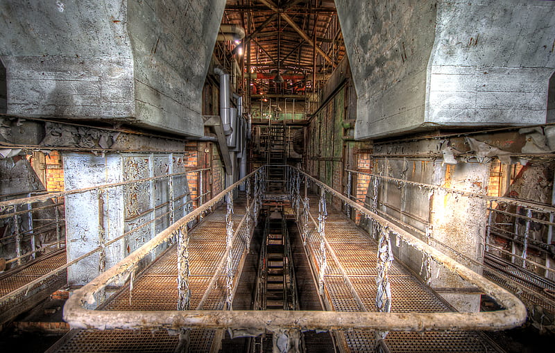 Abandoned Manufacture, architecture, abondaned, manufacture, decay, pipe, HD wallpaper
