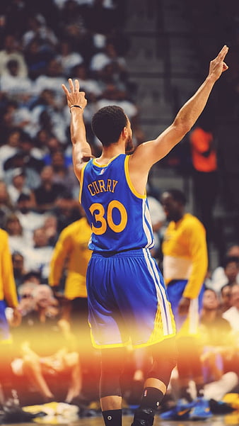 Download Steph Curry Shooting A Three-Pointer Wallpaper