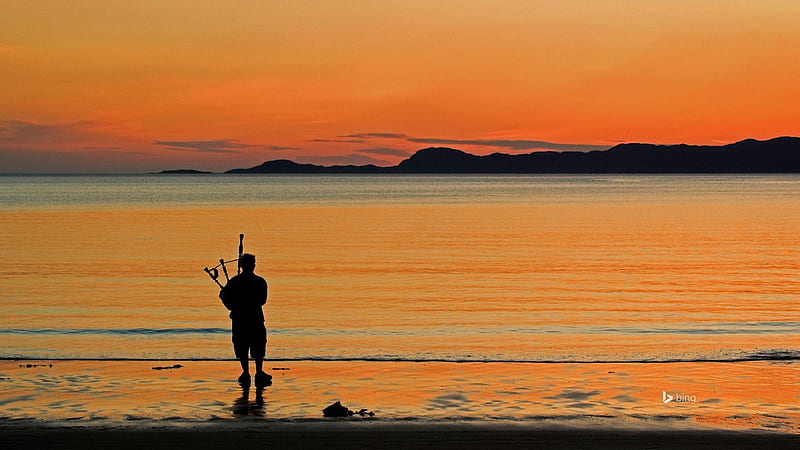 Scottish beach-Bing Theme, HD wallpaper