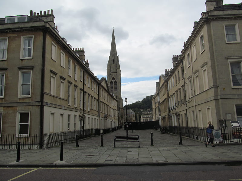 Church Street, Streets, Bath, Architecture, Somerset, Houses, UK, HD wallpaper