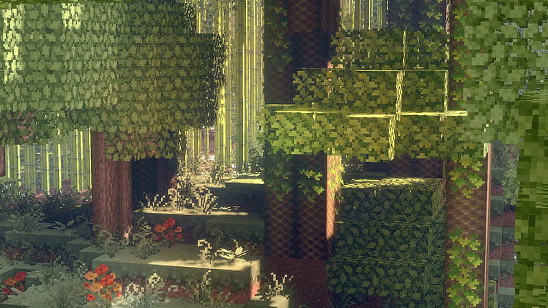 Download Minecraft Aesthetic Red Flowers Wallpaper  Wallpaperscom