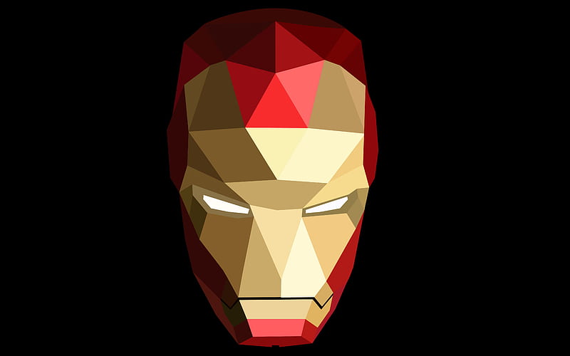 Geometric Iron Man, iron-man, artwork, HD wallpaper