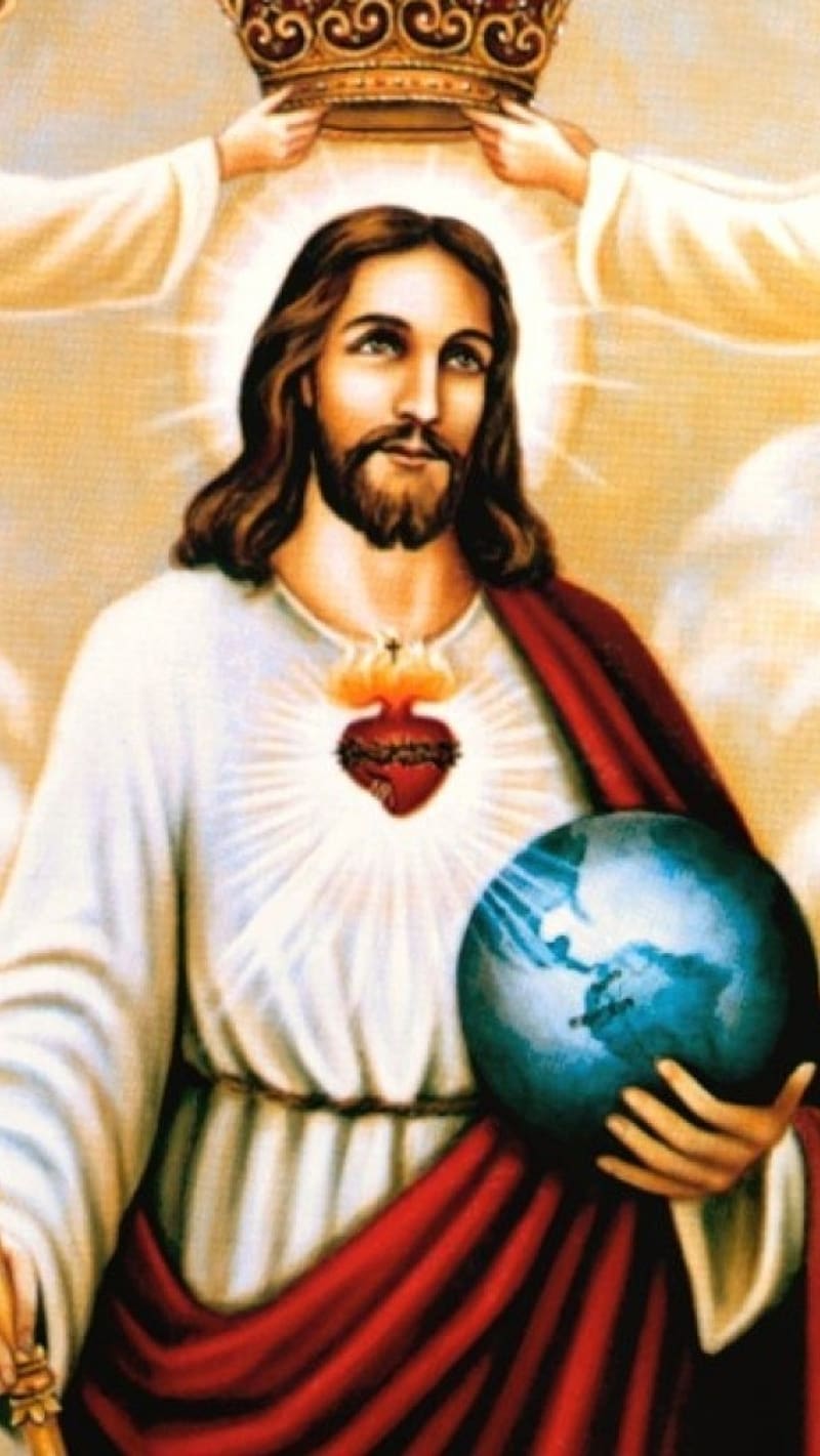 Jesus , Holding Earth, lord, god, HD phone wallpaper