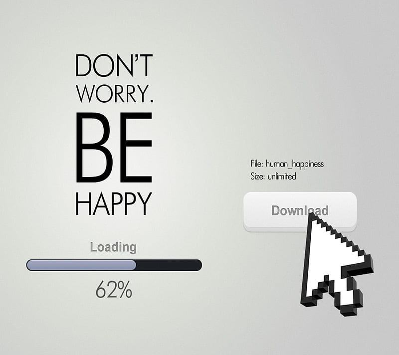 Be Happy, dont, happiness, worry, HD wallpaper