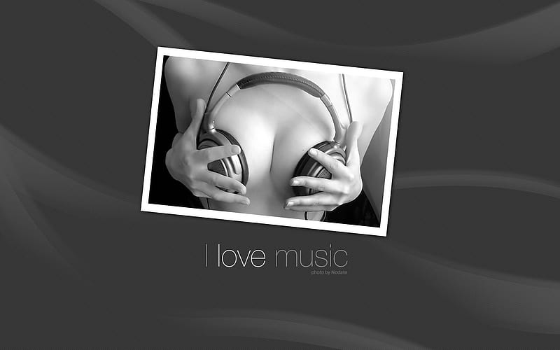 Love Music, , model, music, love, black and white, HD wallpaper | Peakpx