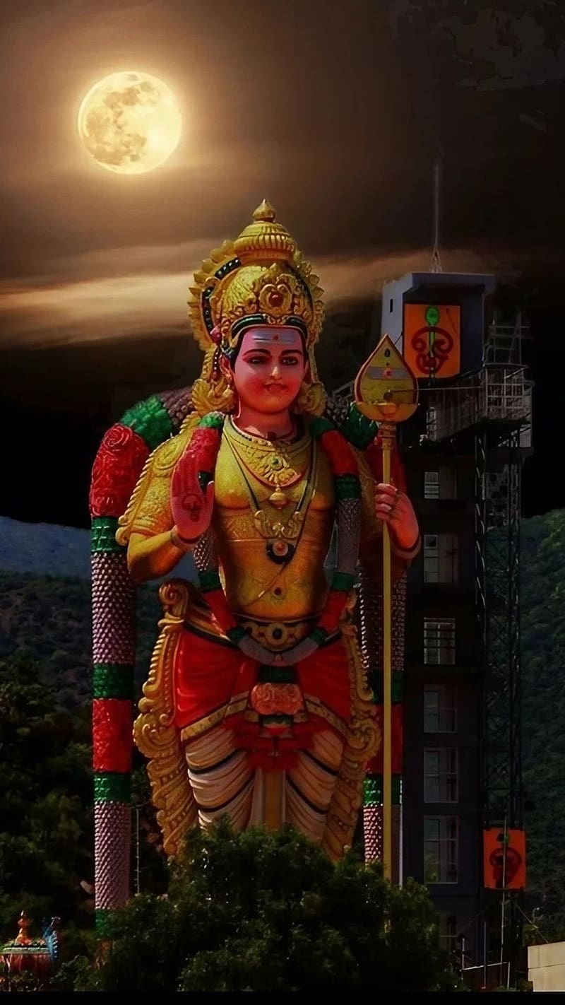Murugan , Lord Kartikeya Statue, bhakti, devotional, HD phone wallpaper