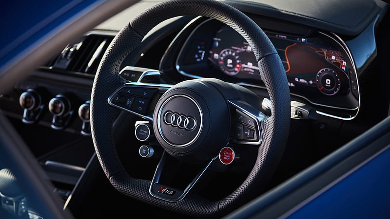Audi R8 V10 performance 2020 Interior, HD wallpaper