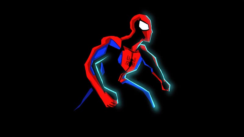 Spider Man 2023, spider-man-across-the-spider-verse, spiderman, superheroes, artwork, artist, 2023-movies, movies, dark, black, minimalism, minimalist, HD wallpaper