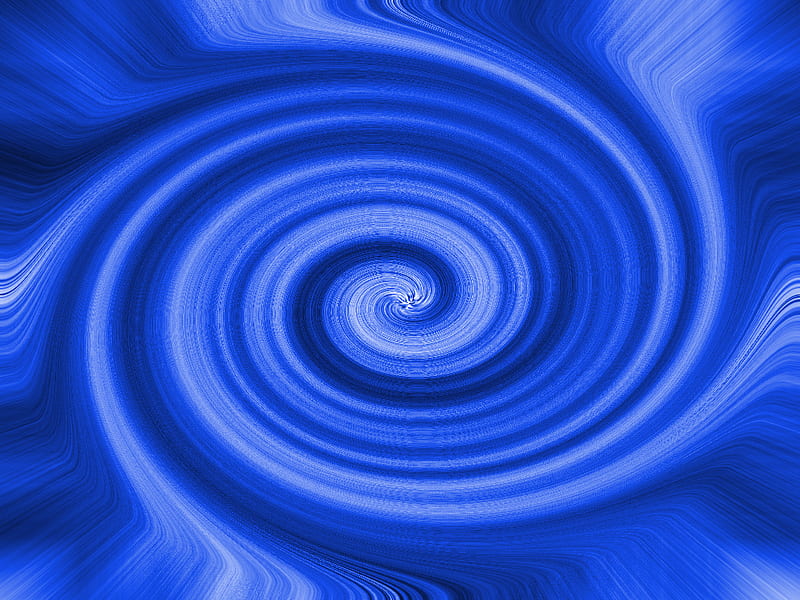 Blue Storm, abstract, vortices, HD wallpaper