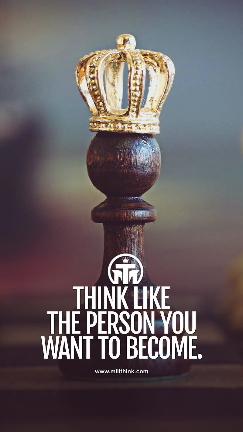 Motivational Quote, chess, inspiration, king, luxury, millionaire, millionaire thinking, motivation, HD phone wallpaper