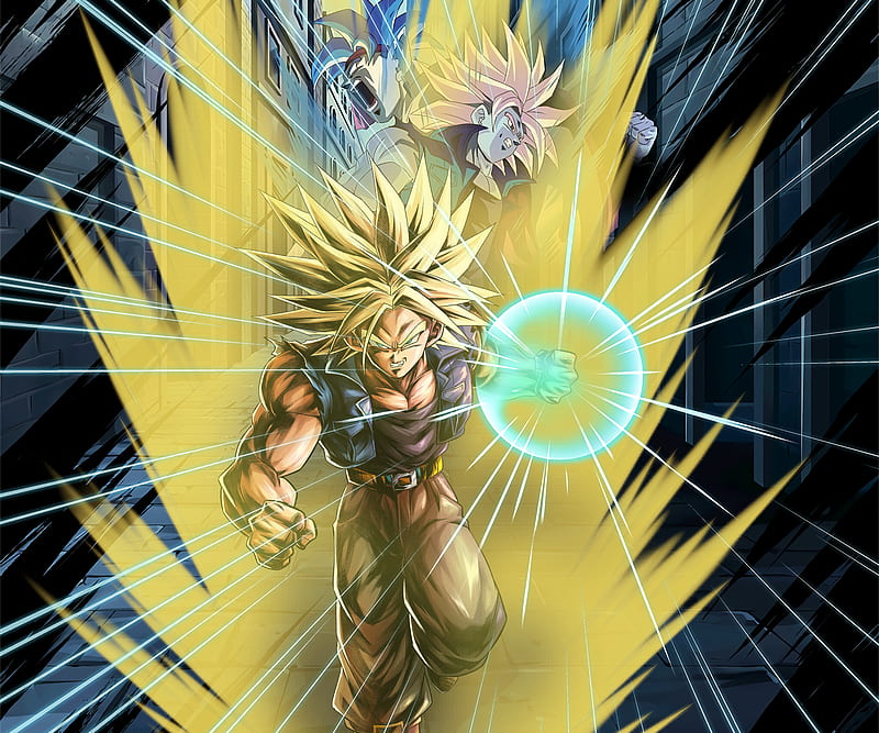 Super saiyan y trunks art dragon ball, Fondo de pantalla HD | Peakpx