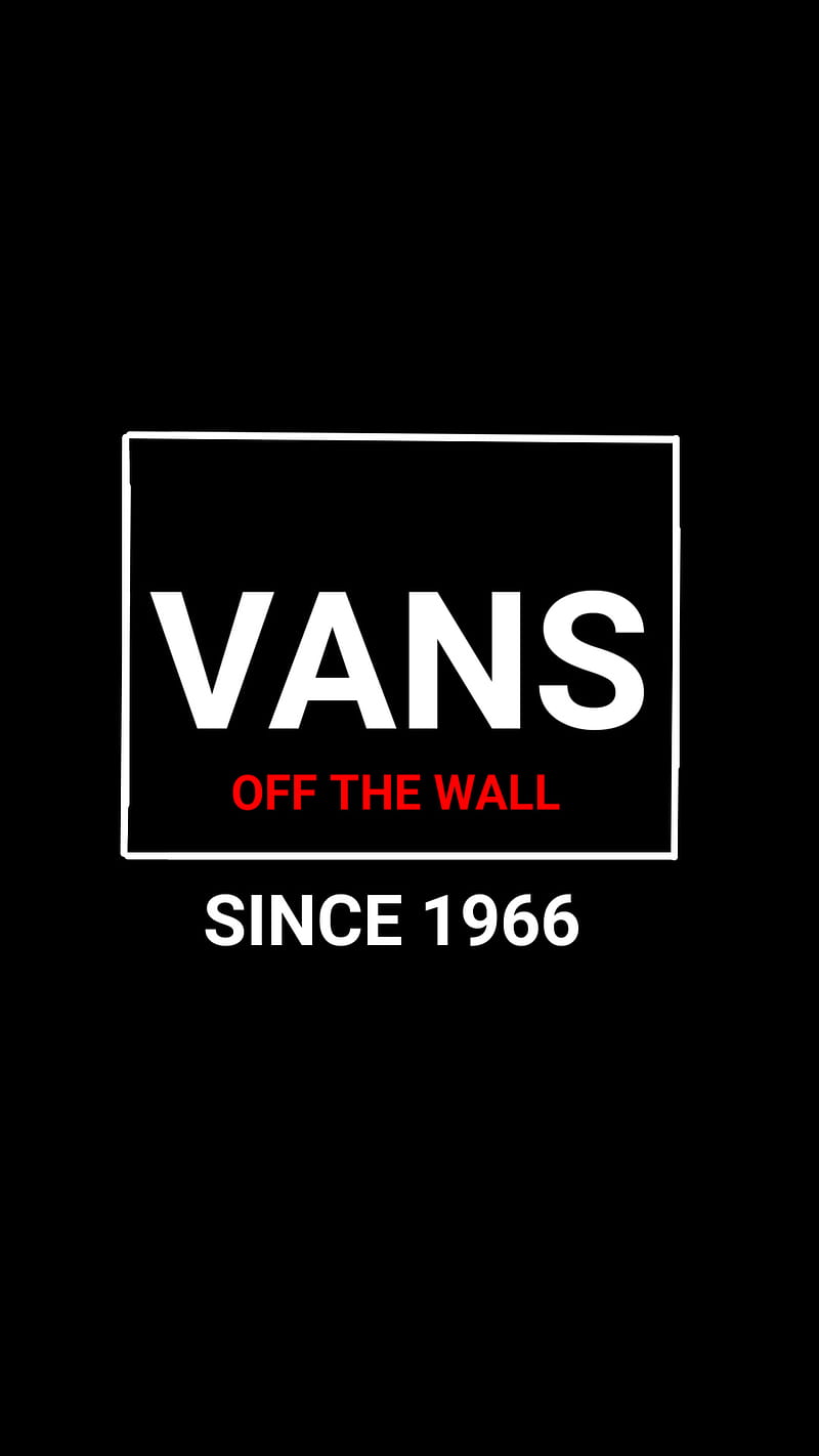 VANS OFF THE WALL, black, lock, screen, simple, HD phone wallpaper | Peakpx