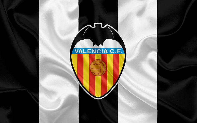 Valencia FC, professional football club, emblem, Valencia logo, La Liga, Valencia, Spain, LFP, Spanish Football Championships, HD wallpaper