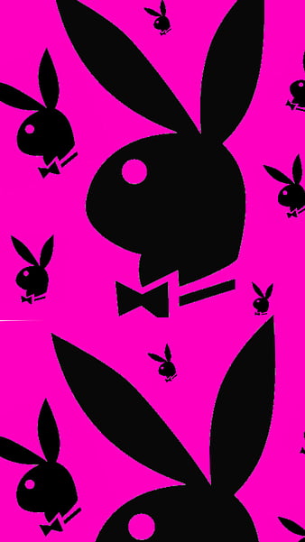 Playboy bunny, glitch, neon, pink, purple, HD phone wallpaper | Peakpx