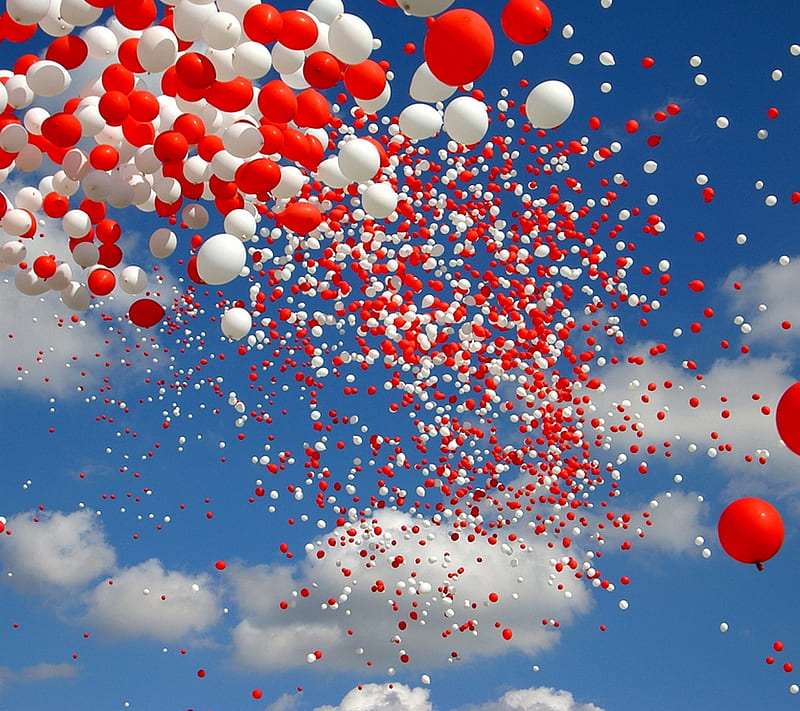 dom, abstract, awesome, balloons, cool, nice, ok, sky, HD wallpaper