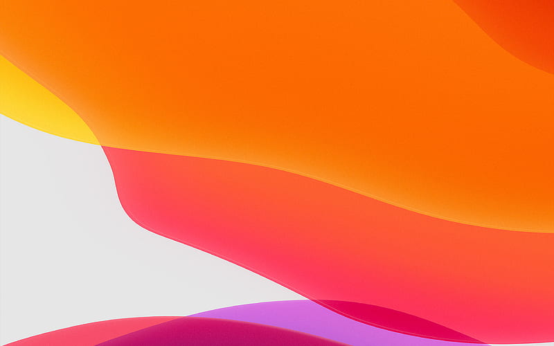Apple, iphone, ios13, background, orange, art, HD wallpaper | Peakpx