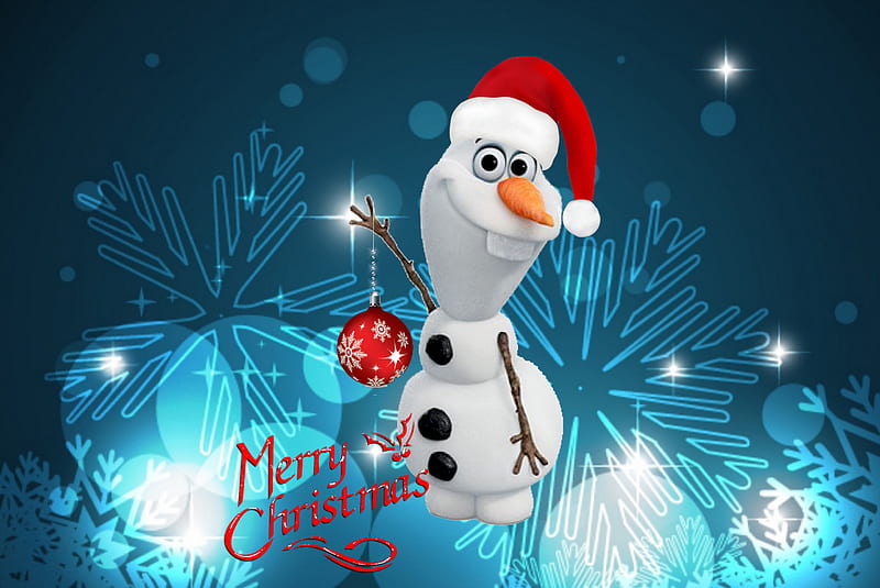 Feliz navidad, dibujos animados, congelado, muñeco de nieve olaf, navidad,  Fondo de pantalla HD | Peakpx