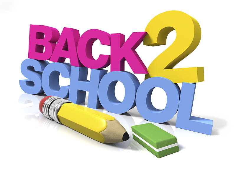 Back-2-School, school, september, pencil, eraser, HD wallpaper