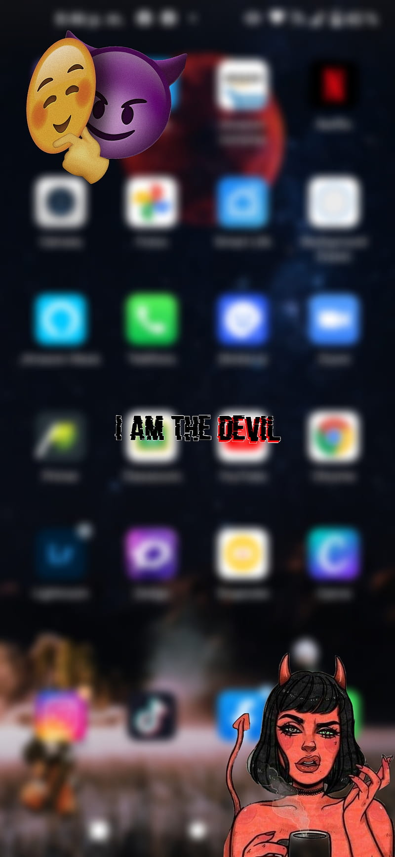 Evil, evil girl, evilgirl, lock, lucifer, original, phone, screen, HD mobile wallpaper