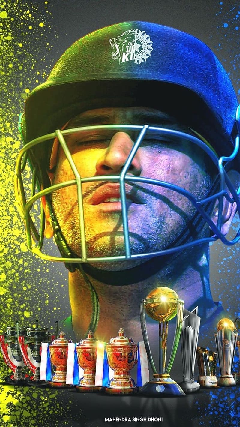 Mahendra Singh Dhoni, cool dhoni, trophy, cricketer, HD phone wallpaper