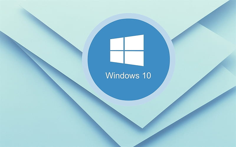 windows 10, creative, background, logo, HD wallpaper