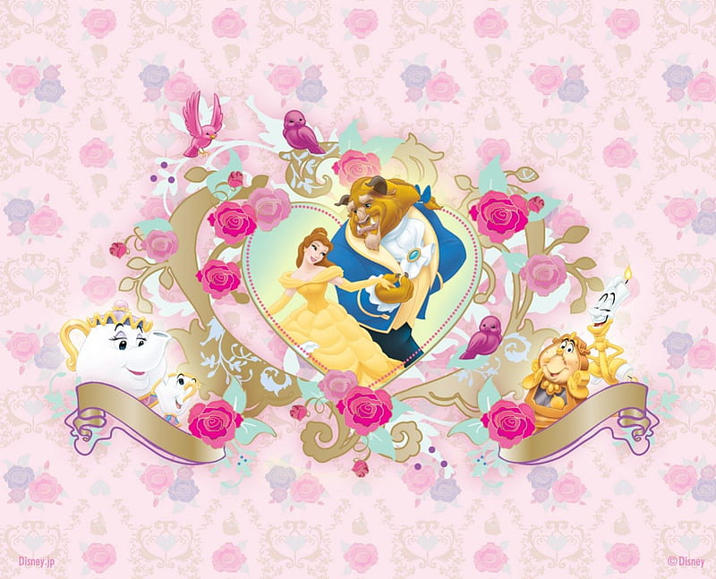 Beauty And The Beast Belle Disney Lumiere Cartoon Mrs Potts Beast Hd Wallpaper Peakpx