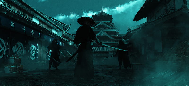 Fantasy, Samurai, HD wallpaper