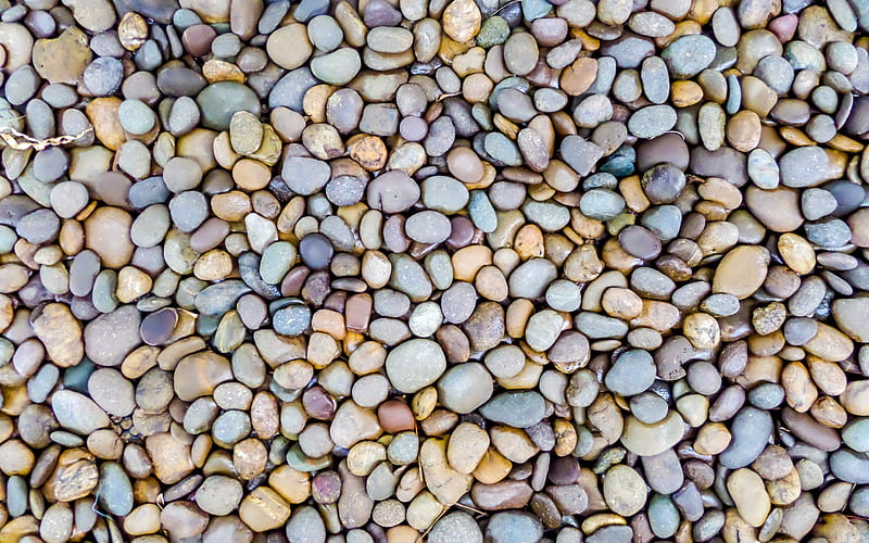 pebbles texture, small stones texture, sea pebbles, stone background, pebbles background, natural materials texture, HD wallpaper