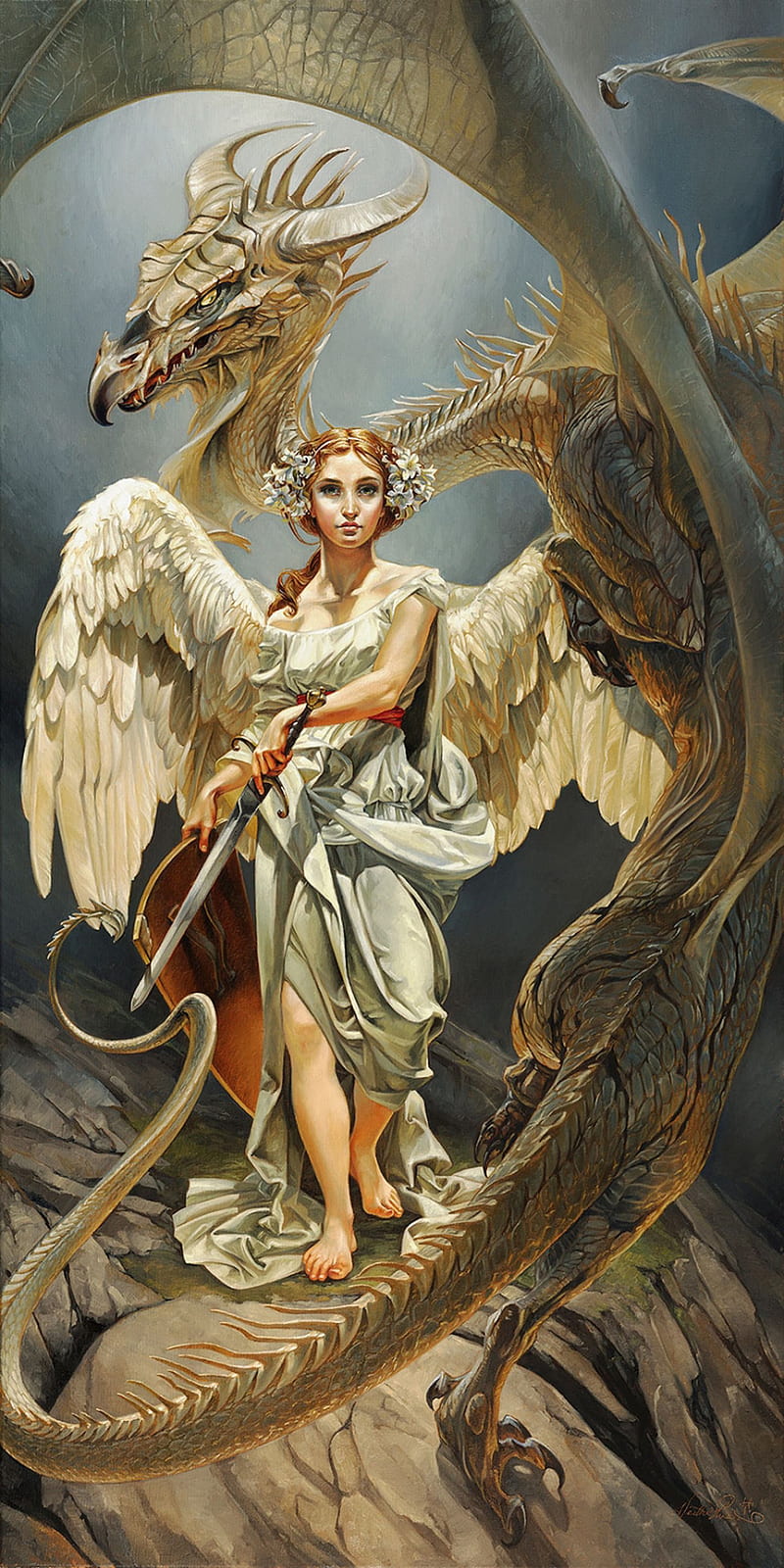 angel, heartbroken angel fantasy, love, HD phone wallpaper