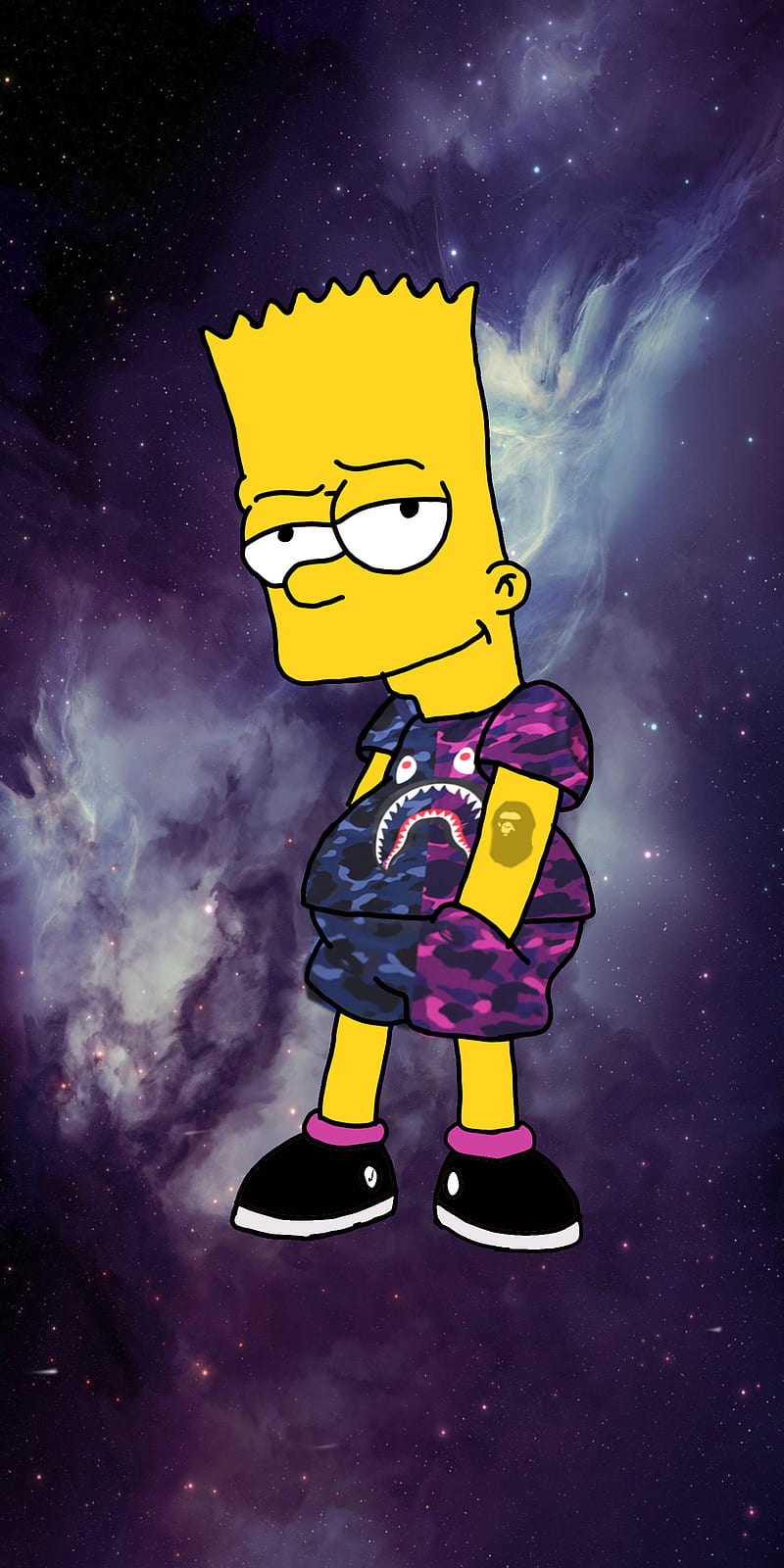 Bart Simpson Sad Backgrounds Tumblr Trippy, supreme bart simpson HD phone  wallpaper