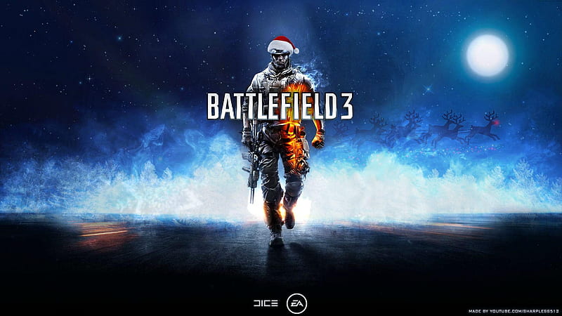 Video games Christmas Battlefield 3 first person shooter ., Gamer Christmas, HD wallpaper