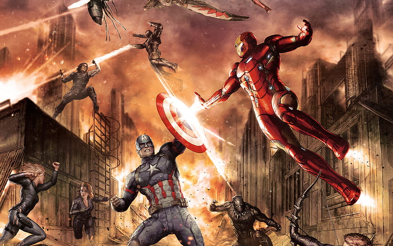 Captain America Civil War Comic, captain-america, civil-war, movies, HD  wallpaper | Peakpx