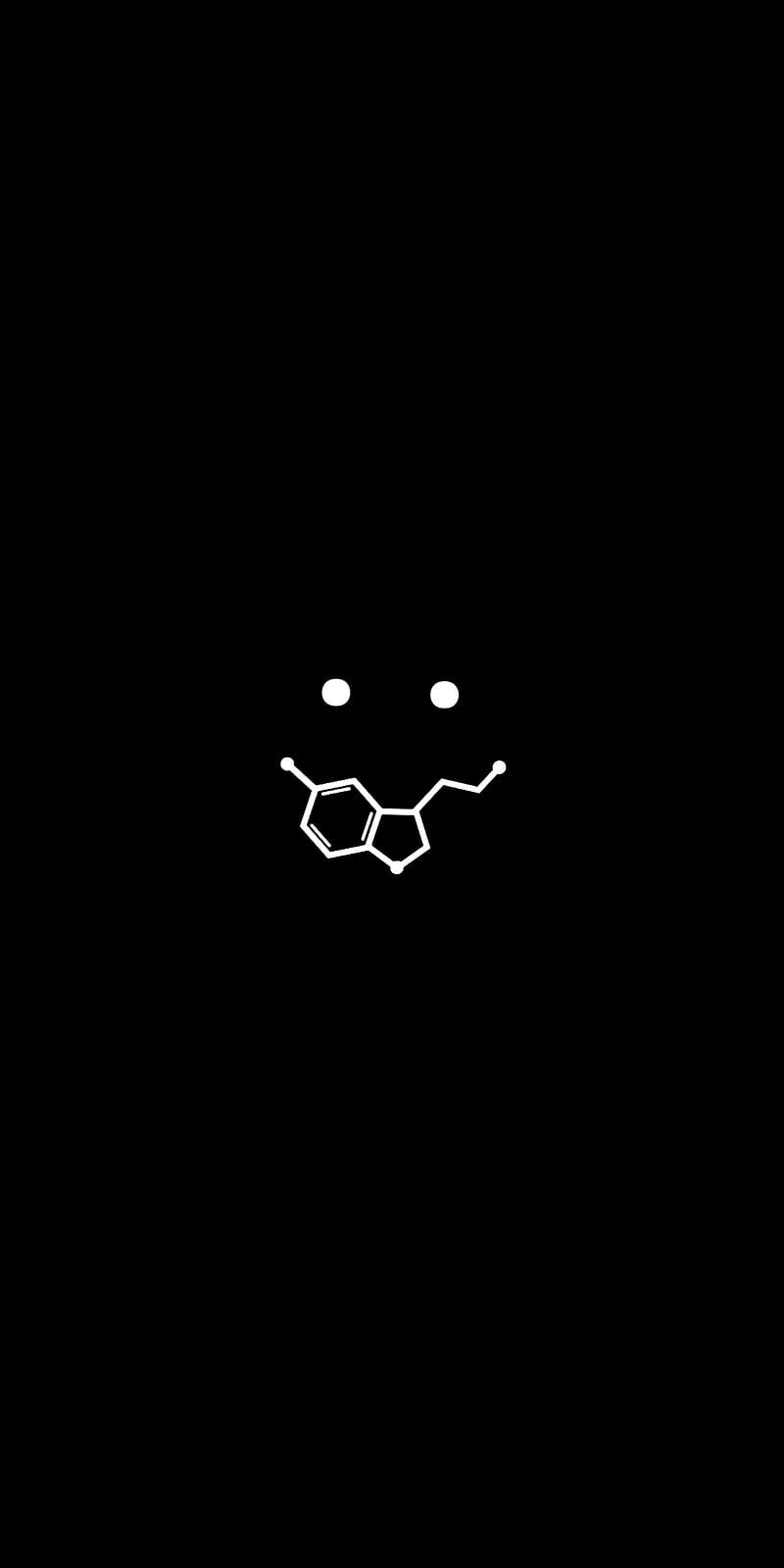 Serotonin, black, happy, smile, HD phone wallpaper