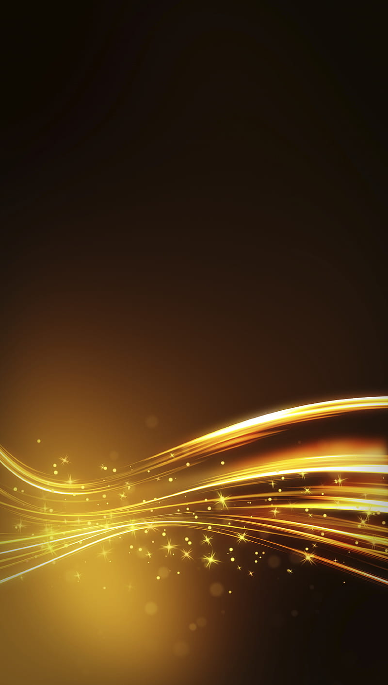 Gold, abstract, awesome, black, cool, golden, nice, HD phone wallpaper
