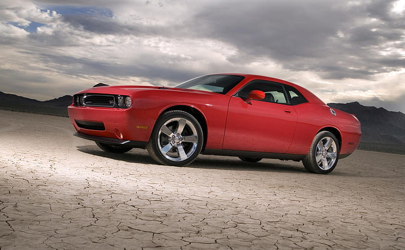 2009 Dodge challenger, red, 01, 2012, car, dodge, 30, HD wallpaper