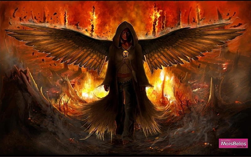 Angel of hell, Emo, Darkness, Gothic, Zexon, HD wallpaper | Peakpx