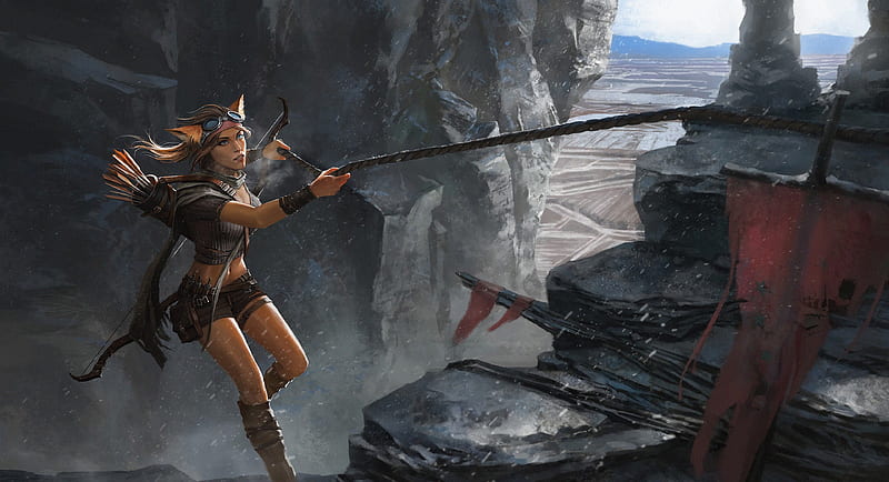 Archer Warrior , archer, warrior, artist, artwork, digital-art, HD wallpaper