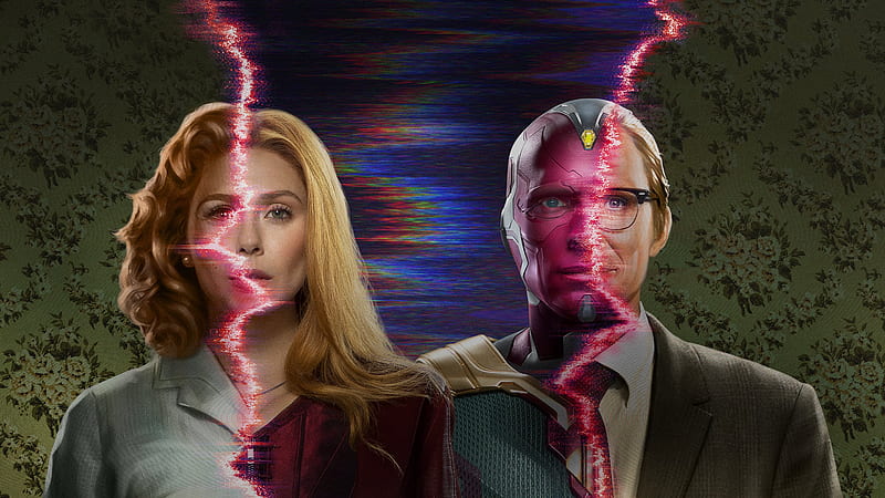 TV Show, WandaVision, Elizabeth Olsen, Paul Bettany, Scarlet Witch, Vision (Marvel Comics), HD wallpaper