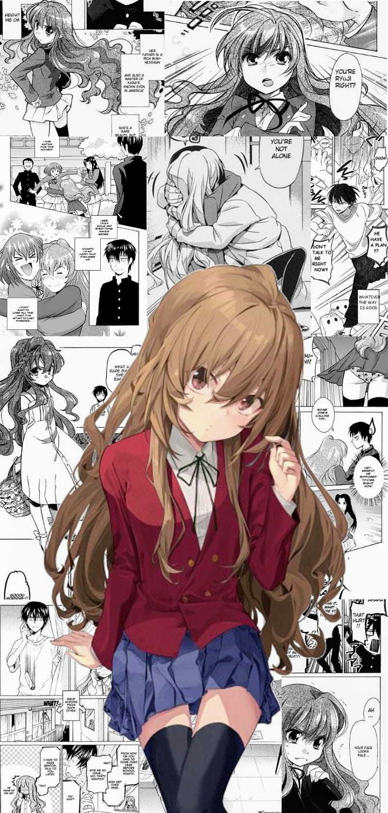 Toradora!, anime girls, Aisaka Taiga, anime, school uniform, HD phone  wallpaper