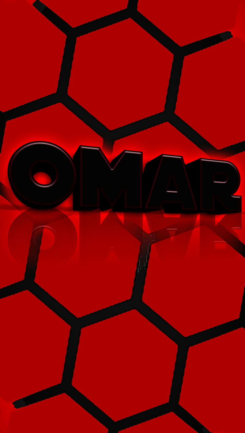 My LovEs Name Omar3, desenho, omar, orange, red, HD phone wallpaper