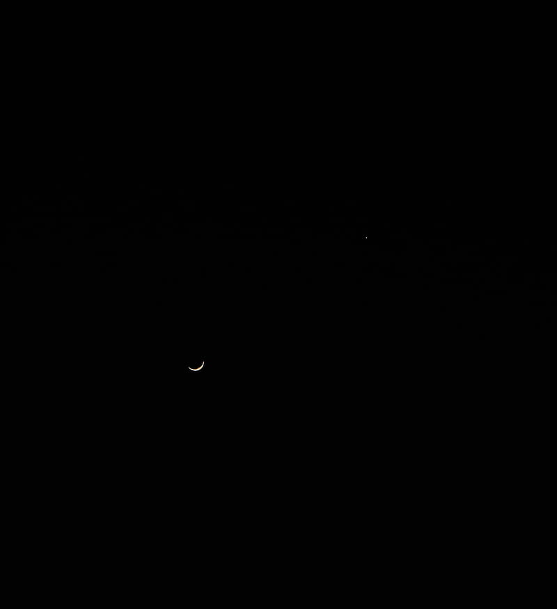 moon, sky, night, minimalism, black, HD phone wallpaper