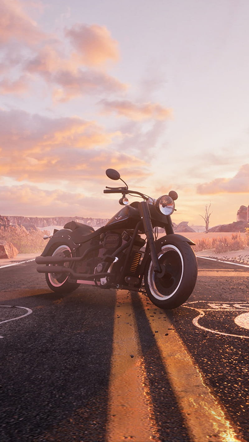 Harley Davidson, asphalt, bike, motor, motorcycle, road, super, HD phone wallpaper