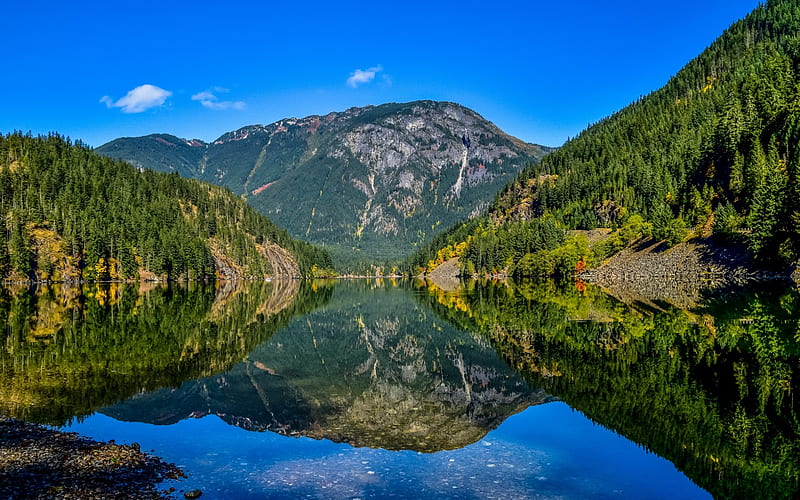 Diablo Lake, North Cascade mountains, mountain lake, mountain landscape,  Washington, HD wallpaper | Peakpx