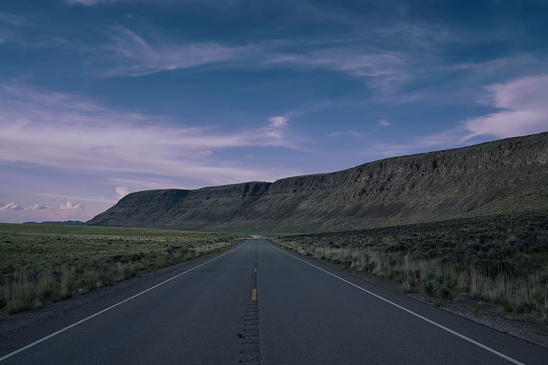 road, highway, mountains, desert, landscape, HD wallpaper