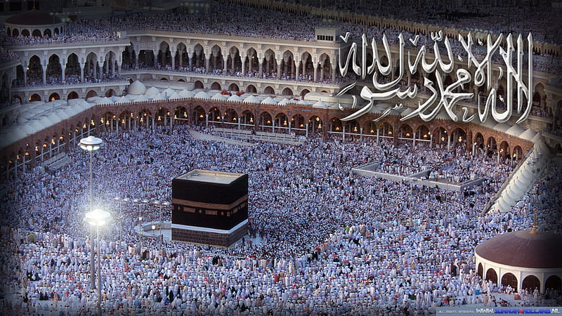 Crowded Mecca During Nighttime Ramzan, HD wallpaper