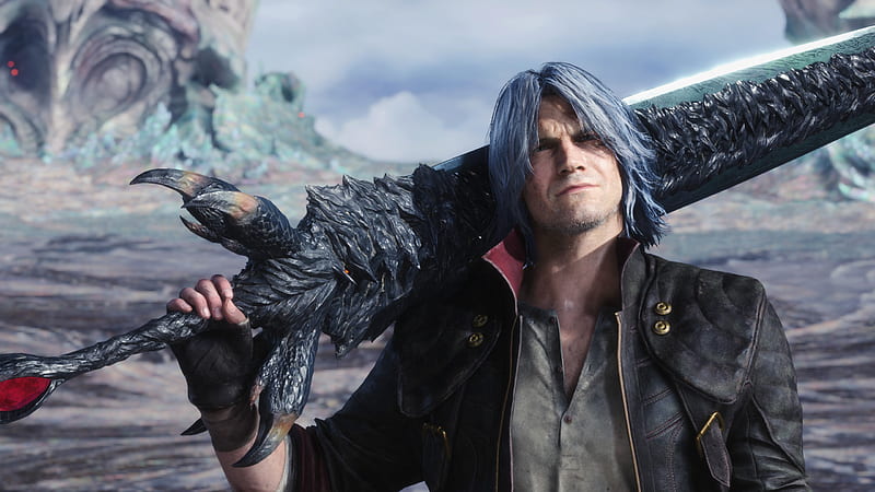 Dante Is Holding A Long Sword On Shoulder Devil May Cry 5, HD wallpaper