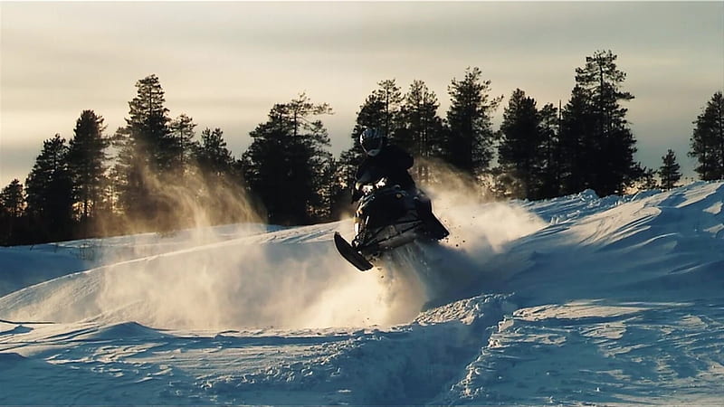 Snowmobile-outdoor sports, HD wallpaper